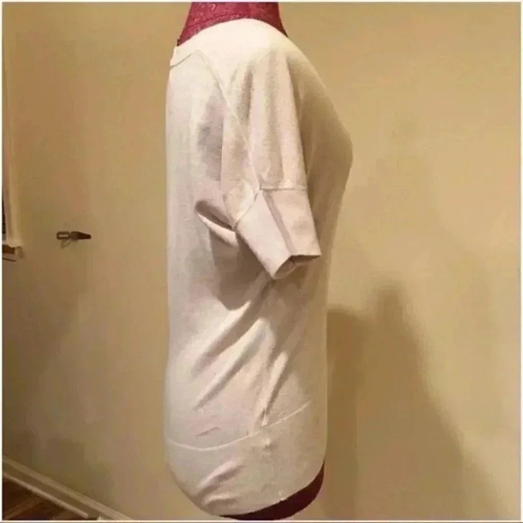 Ann Taylor Loft Sweater S Beige V Neck Cardigan - Picture 3 of 5